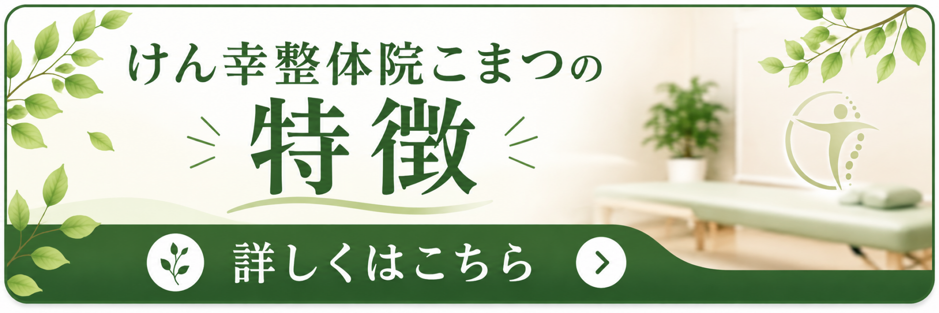 けん幸整体院こまつの特徴